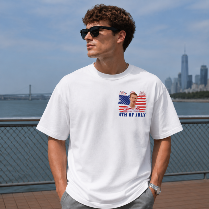 Funny 4th of July Graphic Tee – “Wait, You Guys Are Getting Paid?” Patriotic Meme T-Shirt