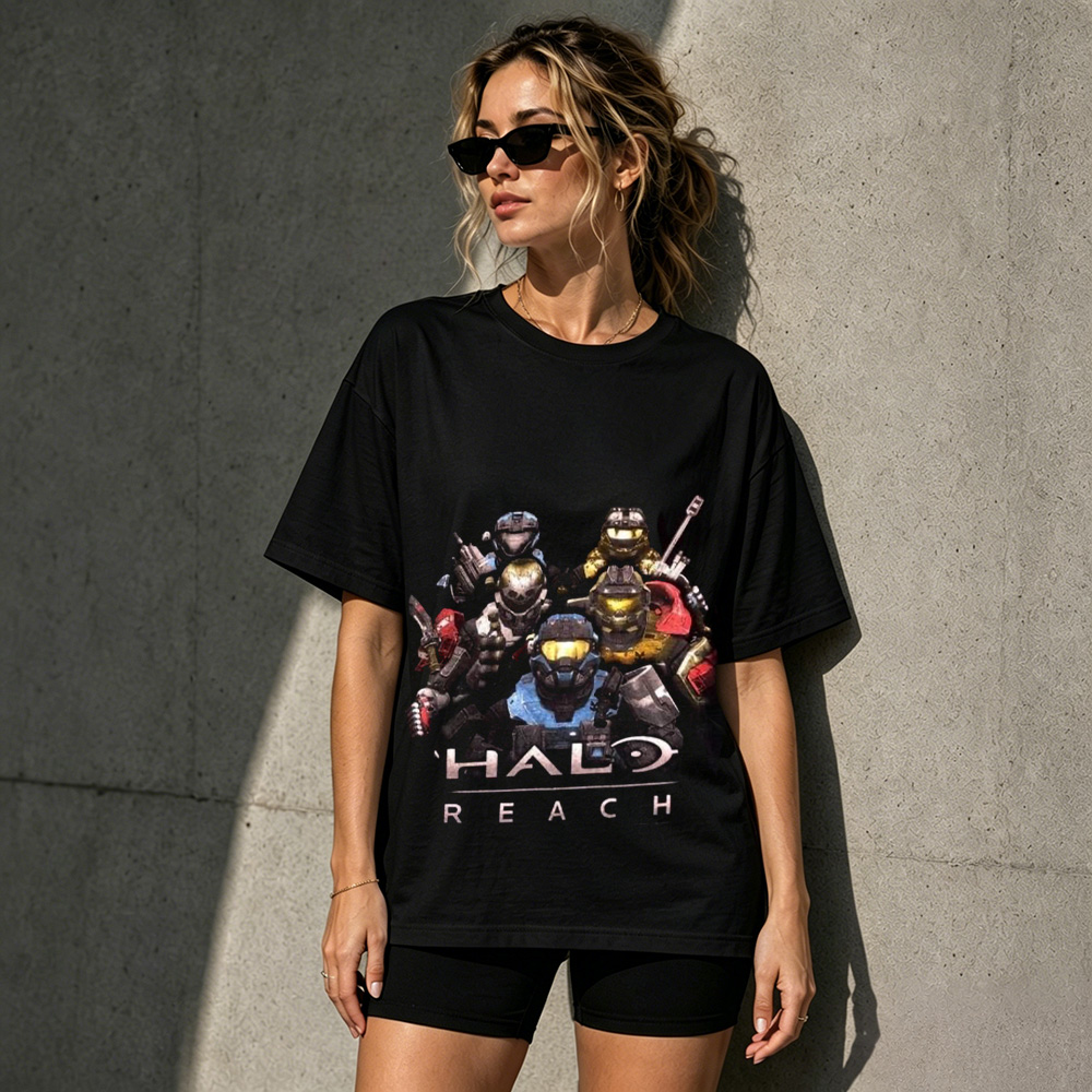 Halo: Reach Noble Team Graphic T-Shirt – Legendary Spartan Gaming Tee