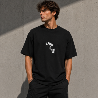 Manhunt Promo Security Camera Graphic T-Shirt – Vintage Gamer Streetwear Tee