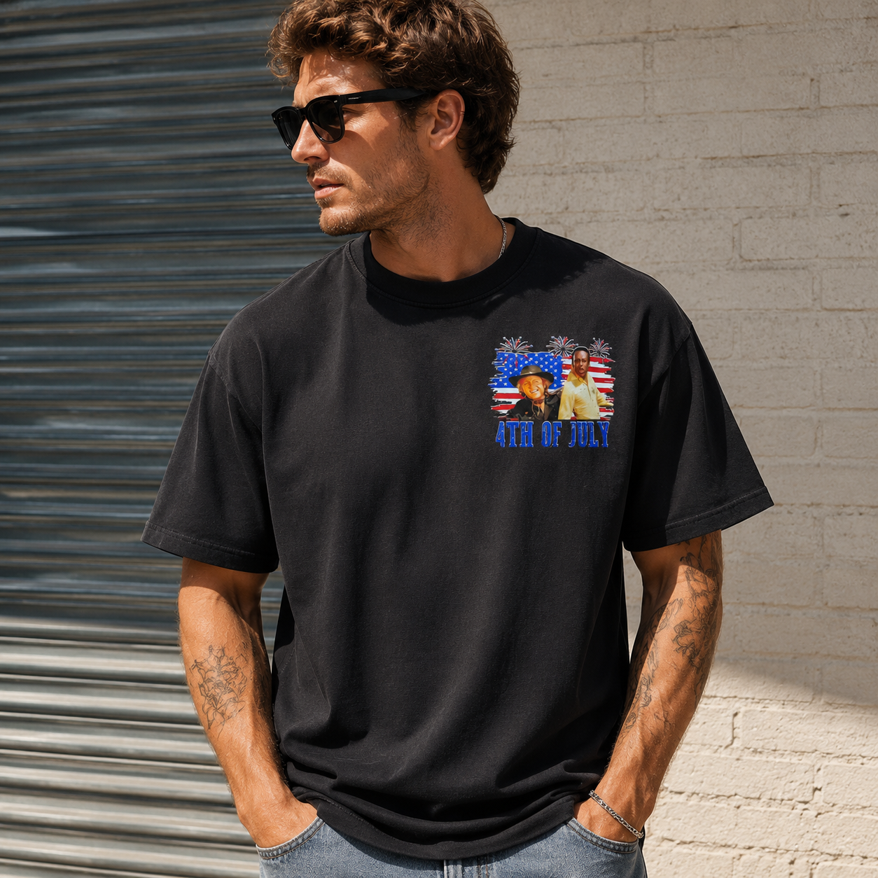 Vintage 4th of July Western Meme Graphic Tee – Patriotic Streetwear Unisex T-Shirt