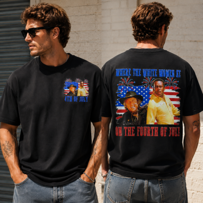 Vintage 4th of July Western Meme Graphic Tee – Patriotic Streetwear Unisex T-Shirt
