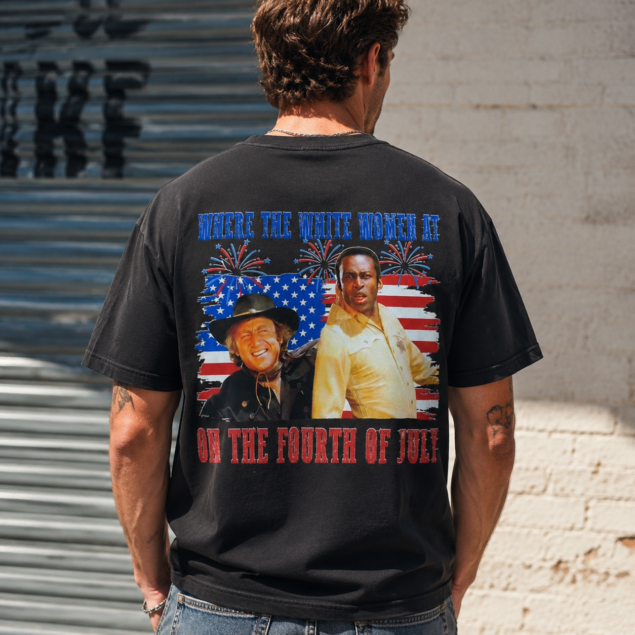 Vintage 4th of July Western Meme Graphic Tee – Patriotic Streetwear Unisex T-Shirt