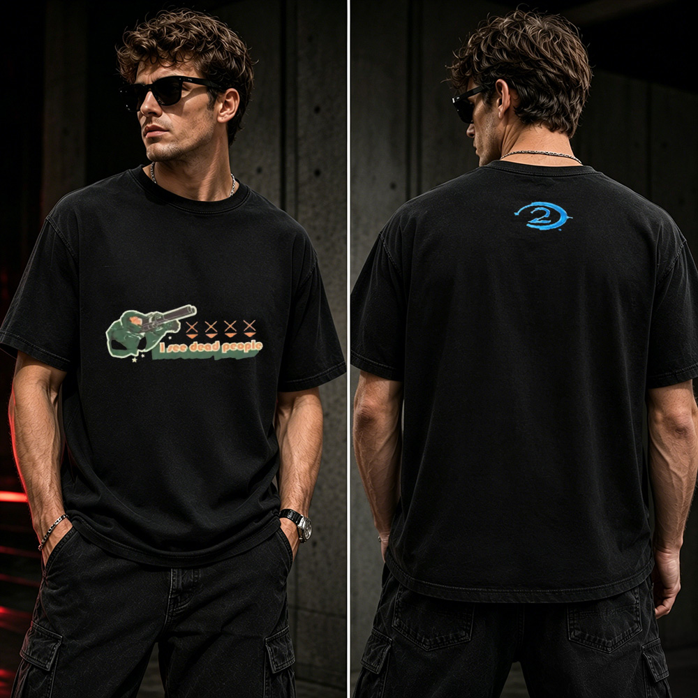 I See Dead People Retro Gaming T-Shirt – Classic FPS Inspired Graphic Tee