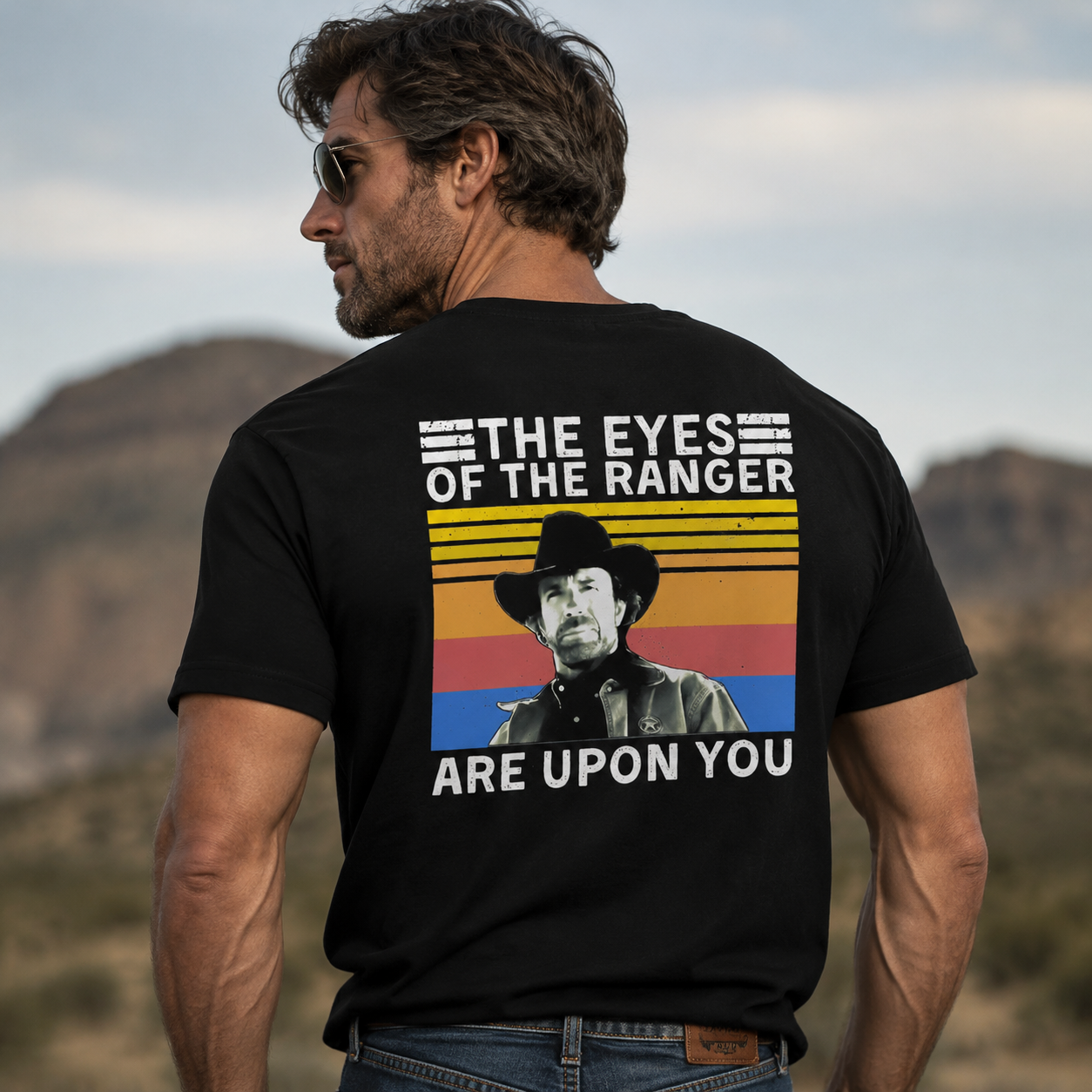 The Eyes of the Ranger Vintage Western Graphic Tee – Retro Cowboy Statement Shirt
