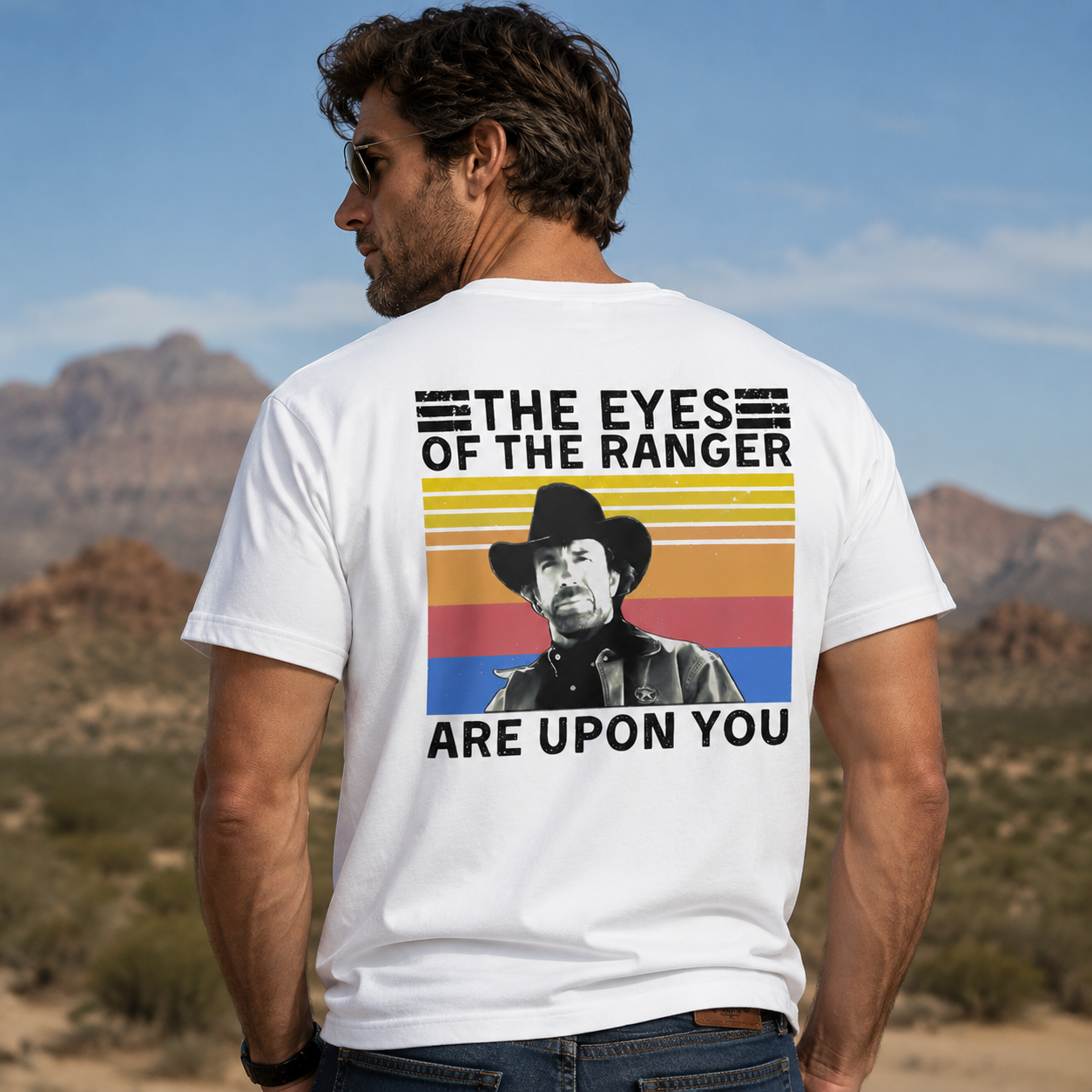 The Eyes of the Ranger Vintage Western Graphic Tee – Retro Cowboy Statement Shirt