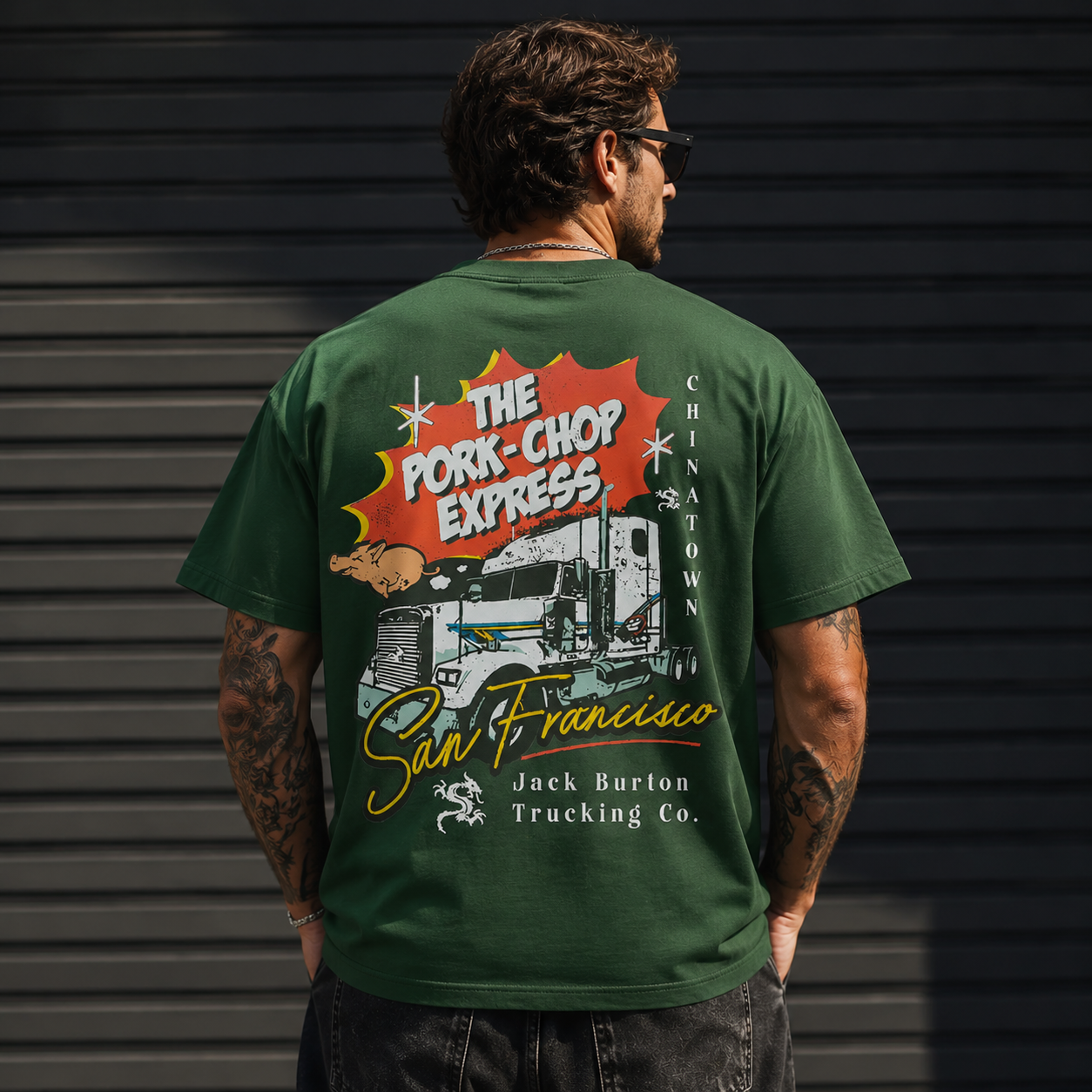 The Pork-Chop Express Vintage Truck Graphic Tee – Chinatown San Francisco Retro Streetwear T-Shirt