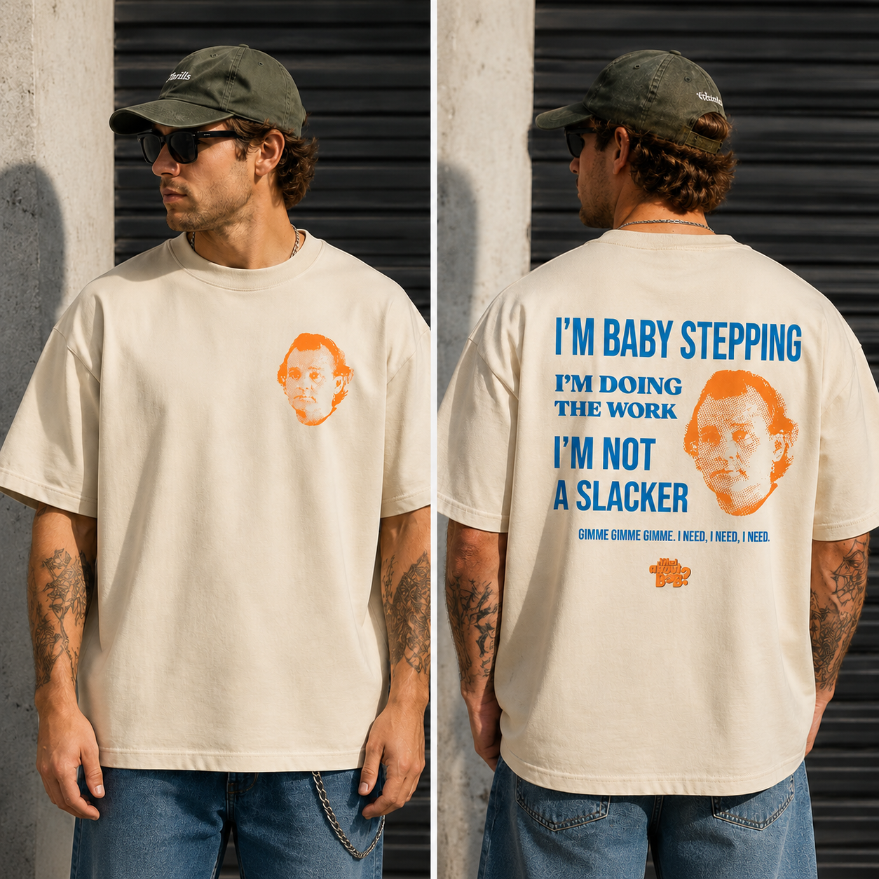 Baby Stepping Motivational Graphic Tee – Retro Meme Quote Streetwear T-Shirt