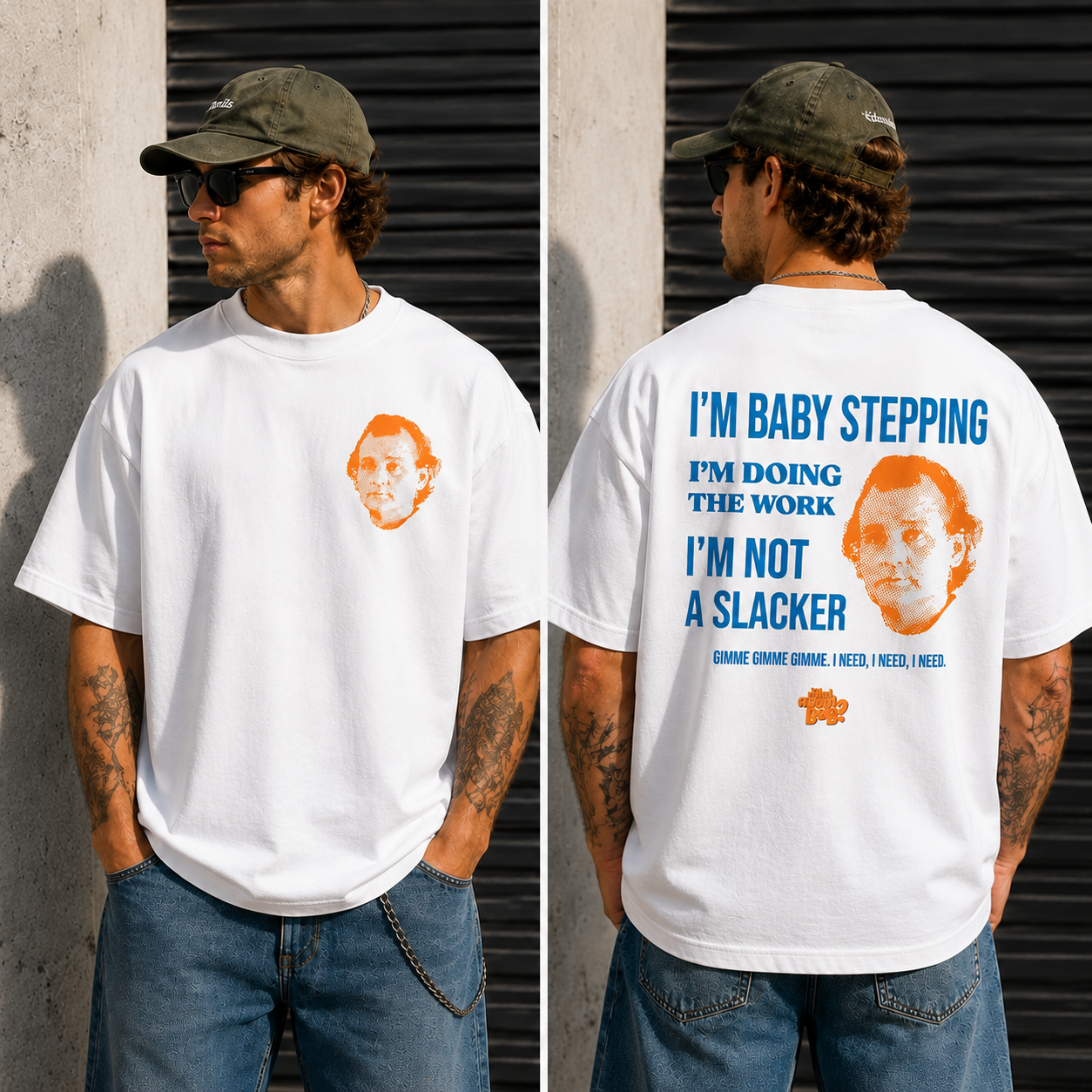 Baby Stepping Motivational Graphic Tee – Retro Meme Quote Streetwear T-Shirt