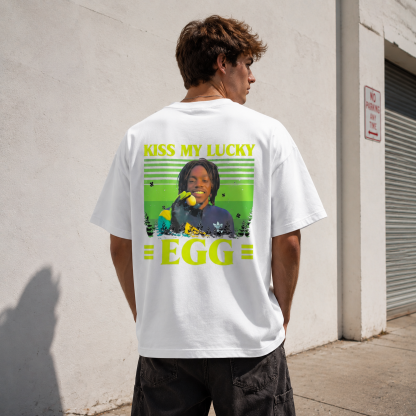 Kiss My Lucky EGG Vintage Street Graphic Tee