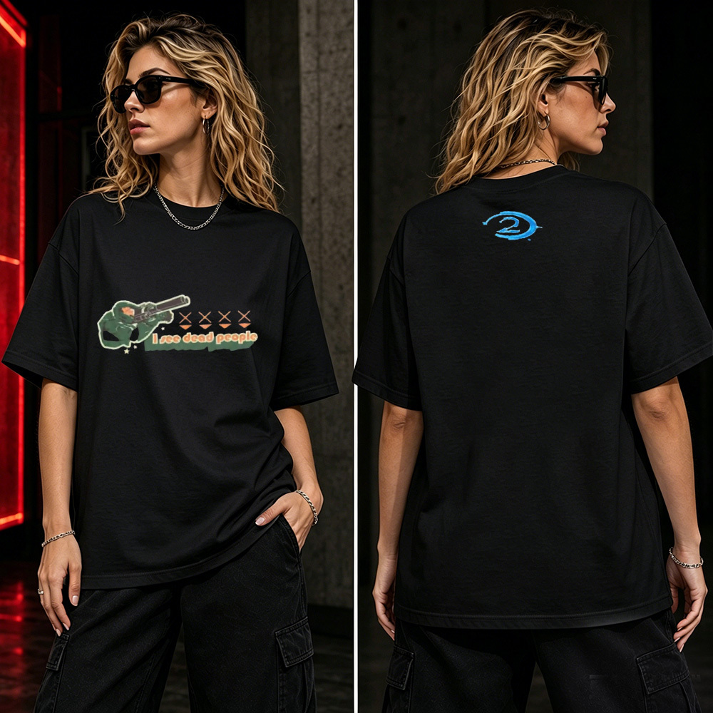 I See Dead People Retro Gaming T-Shirt – Classic FPS Inspired Graphic Tee