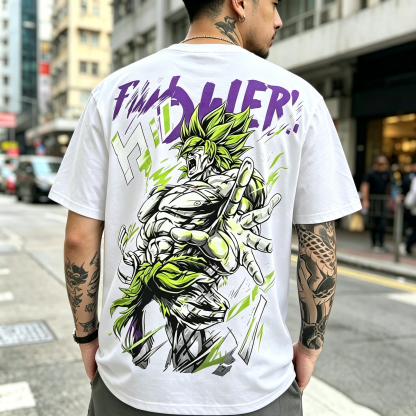 Neon Energy Berserker Muscle Warrior Graphic Oversized Black Streetwear T-Shirt