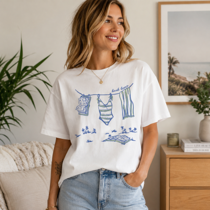 “Book Lover Clothesline Graphic Short Sleeve T-Shirt – Minimal Reading Lifestyle Casual Tee”