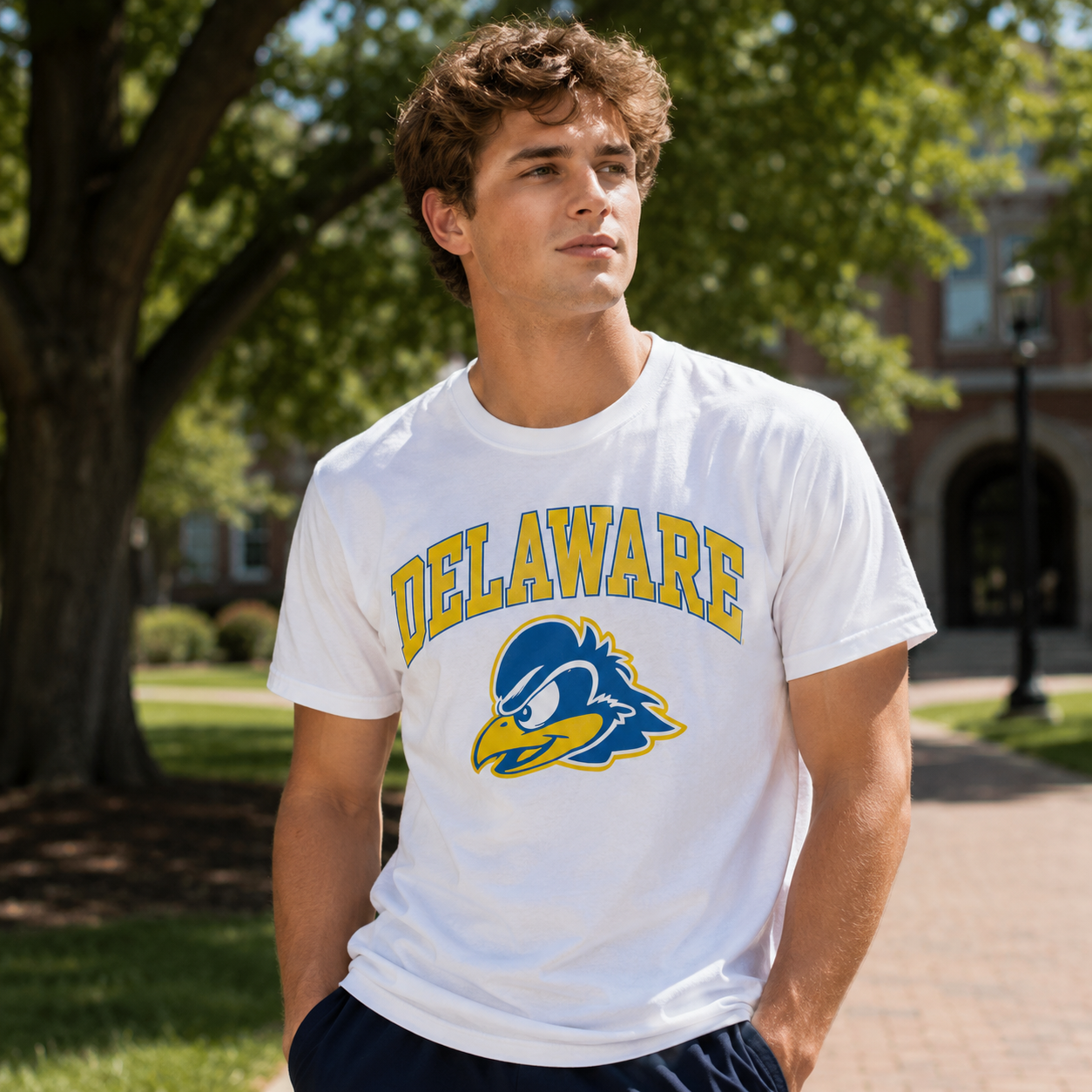 KHAWAJIA Varsity Eagle Athletic Streetwear Graphic T-Shirt – Bold Collegiate Sports Oversized Fitness Casual Training Tee for Everyday Wear