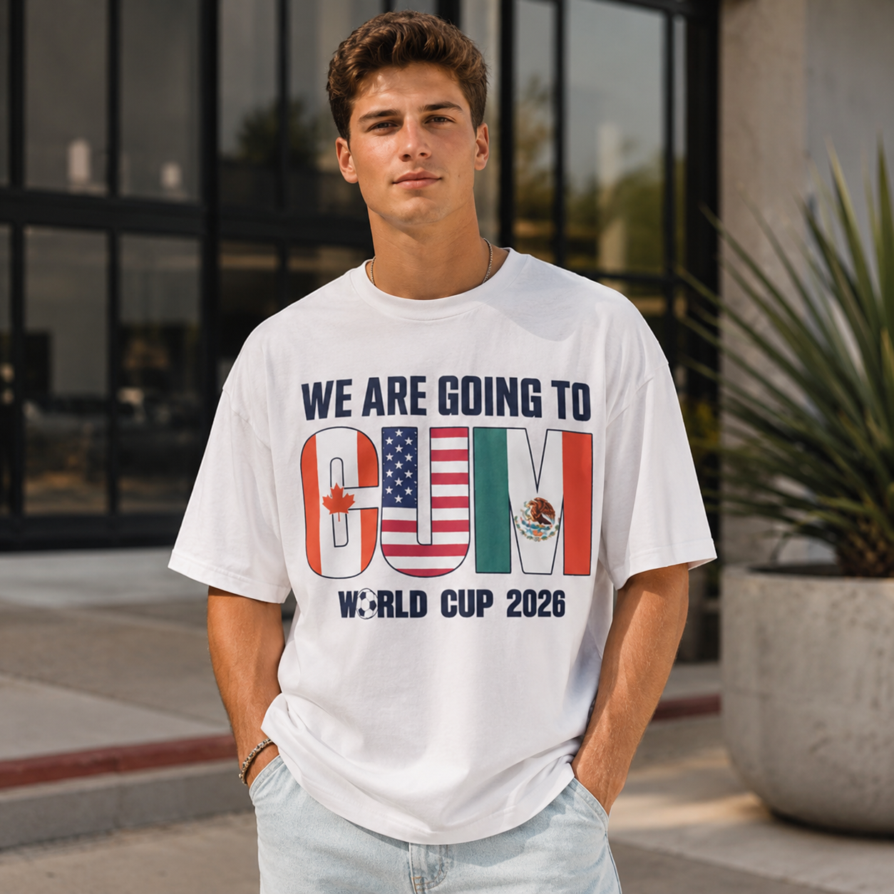 “WE ARE GOING TO CUM – World Cup 2026” International Football Fan Graphic T-Shirt – Soccer Supporter Streetwear Tee