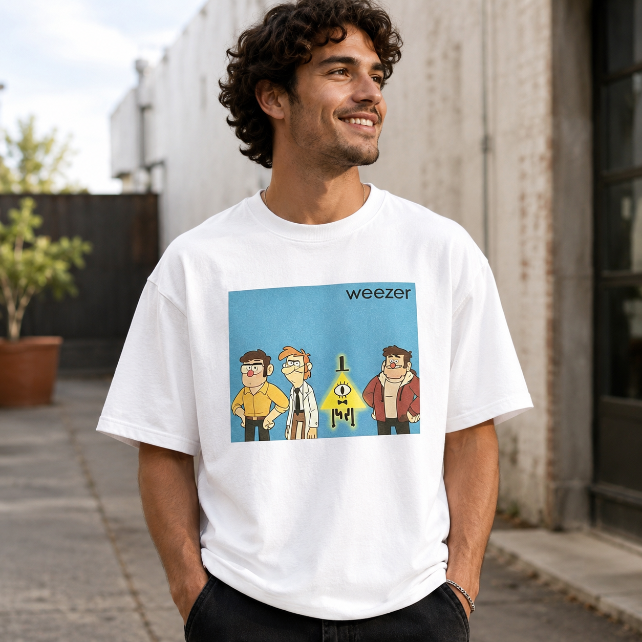 Retro Cartoon Character Graphic Black Streetwear T-Shirt – Vintage-Inspired Illustration Tee