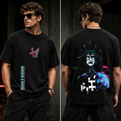 Marathon CTRL Glitch Cyberpunk Graphic T-Shirt – Futuristic AI Streetwear Tee
