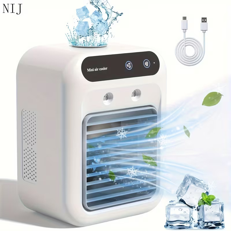 💥 Big Summer Sale🔥Buy 1 Get 1 Free🔥USB Travel - Quiet Mini Table Fan  And Air Cooler - Portable Personal Cooling Fan