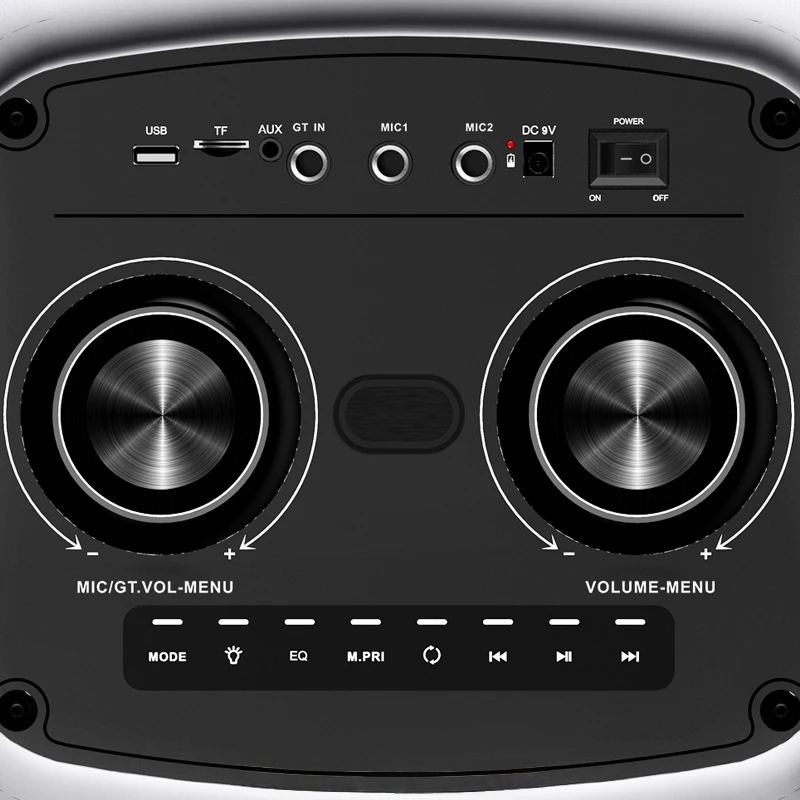 🔥Today's Special🔥GEDI-G GD 9010 High Quality Sound System Dj Equipment Trolley Speaker Party Speaker Wireless
