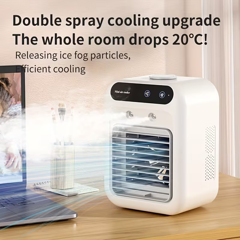 💥 Big Summer Sale🔥Buy 1 Get 1 Free🔥USB Travel - Quiet Mini Table Fan  And Air Cooler - Portable Personal Cooling Fan