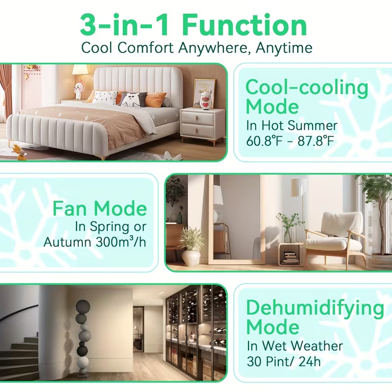 🔥Summer Best-Seller🔥3-in-1 Multifunctional Portable Air Conditioner (8,000 BTU)