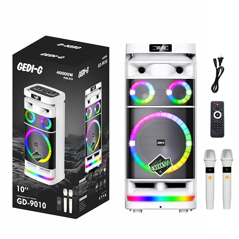 🔥Today's Special🔥GEDI-G GD 9010 High Quality Sound System Dj Equipment Trolley Speaker Party Speaker Wireless