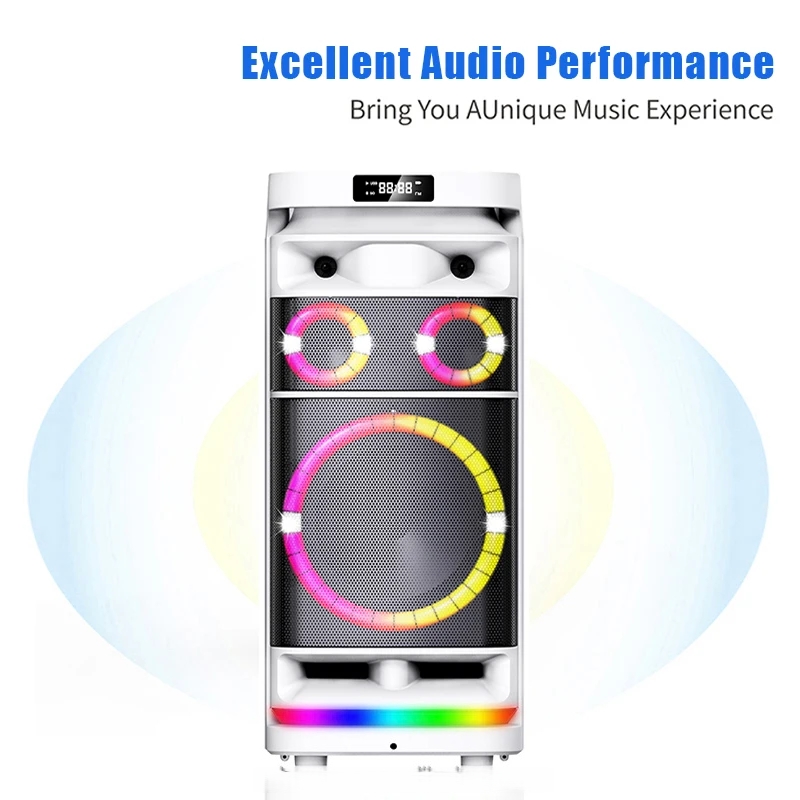 🔥Today's Special🔥GEDI-G GD 9010 High Quality Sound System Dj Equipment Trolley Speaker Party Speaker Wireless