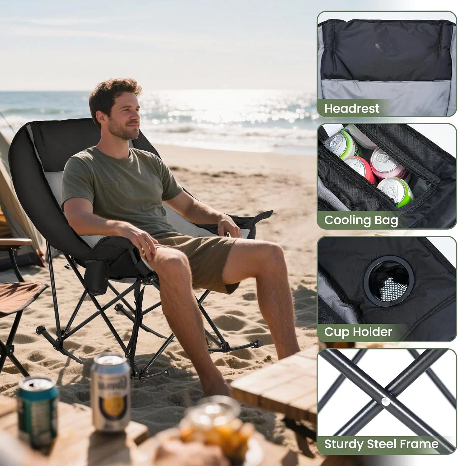 🔥Summer Hot Seller🔥Buy 1 Get 1 Free🎉Flodable Rocking Chair