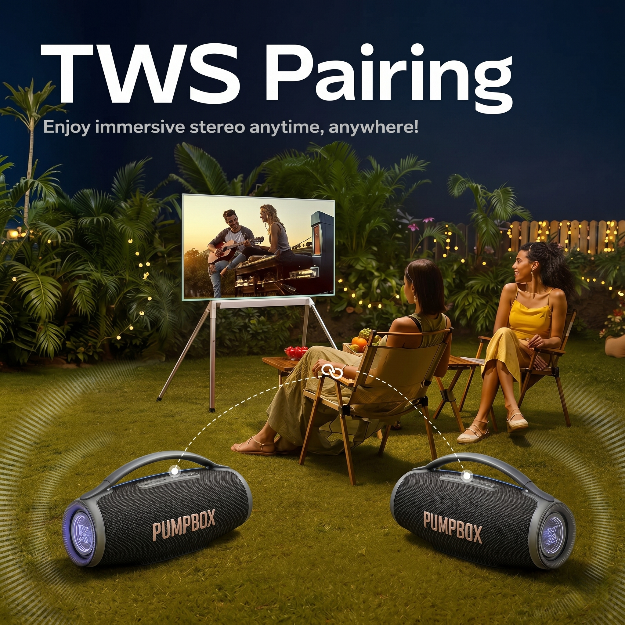 Portable Bluetooth Party Outdoor Speaker