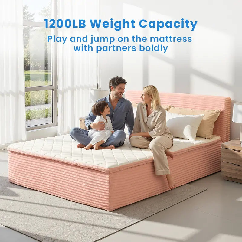 【Deals For You】Ovios Queen Size Memory Foam Mattress with Removable Headboard, 17" Sofa Bed Full Mattress, Individually Pocketed Springs, Pressure Relief, Motion Isolation, Provides Support, CertiPUR-US Certified - No Assembly Required
