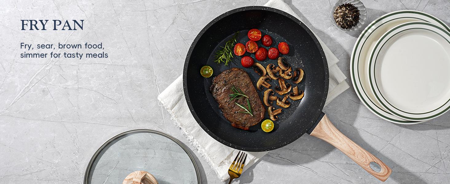 SODAY 12-Piece Non-Stick Cookware Set with Lid, Aluminium Core, Granite Coating, Induction Compatible, Easy Cleaning, Safe & Healthy Cooking,backtoschool, glowup SODAY 12-Piece Non-Stick Cookware Set with Lid, Aluminium Core, Granite Coating, Induction Compatible, Easy Cleaning, Safe & Healthy Cooking,backtoschool, glowup