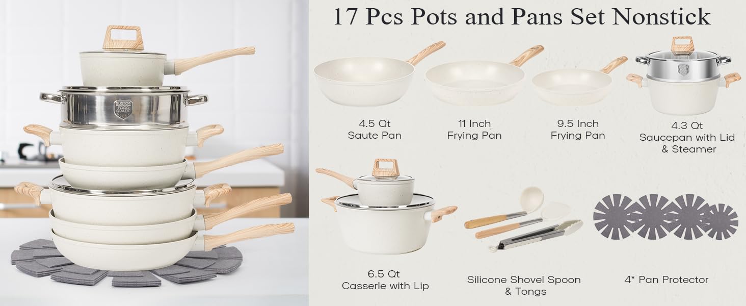 SODAY 12-Piece Non-Stick Cookware Set with Lid, Aluminium Core, Granite Coating, Induction Compatible, Easy Cleaning, Safe & Healthy Cooking,backtoschool, glowup SODAY 12-Piece Non-Stick Cookware Set with Lid, Aluminium Core, Granite Coating, Induction Compatible, Easy Cleaning, Safe & Healthy Cooking,backtoschool, glowup