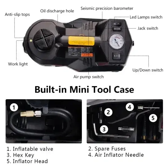 💥Last day 70% OFF💥3-in-1 Electric Hydraulic Car Jack