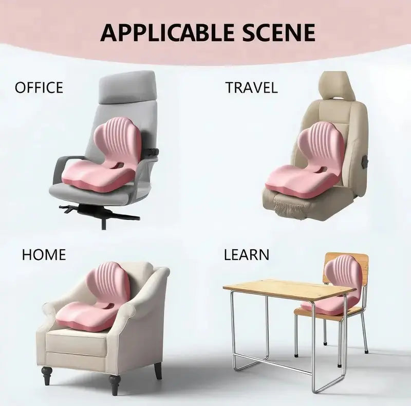 Ergonomic Memory Foam Seat Cushion – Buy 1 Get 1 Free