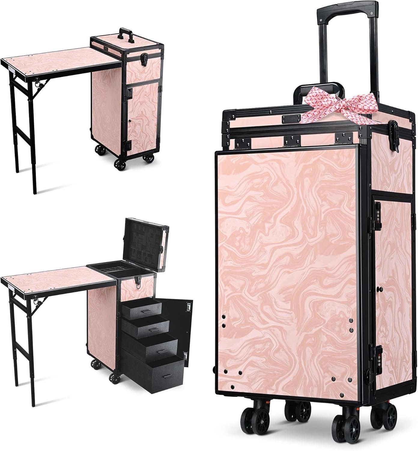 🎉Anniversary Sale - Rolling Manicure Table Makeup Station!