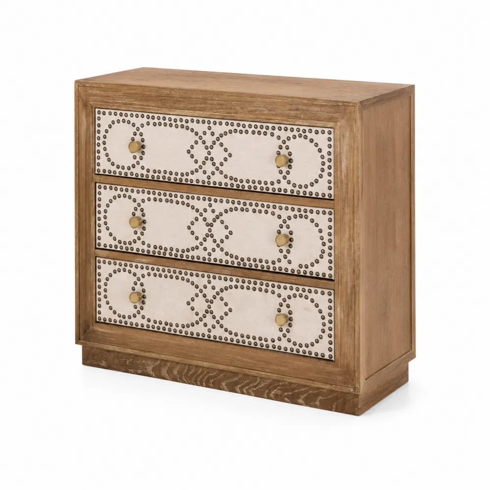 Komoda drewniana z MDF z trzema szufladami