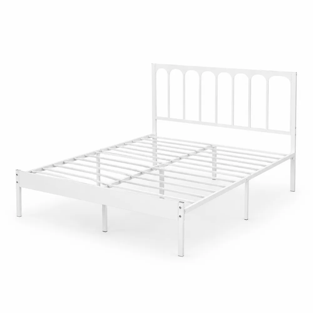 Metalowe łóżko 200x140 cm Białe