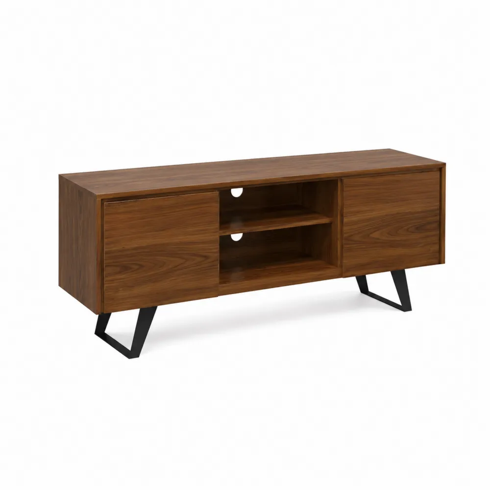 Szafka RTV z drewna i metalu 150x40x50 cm