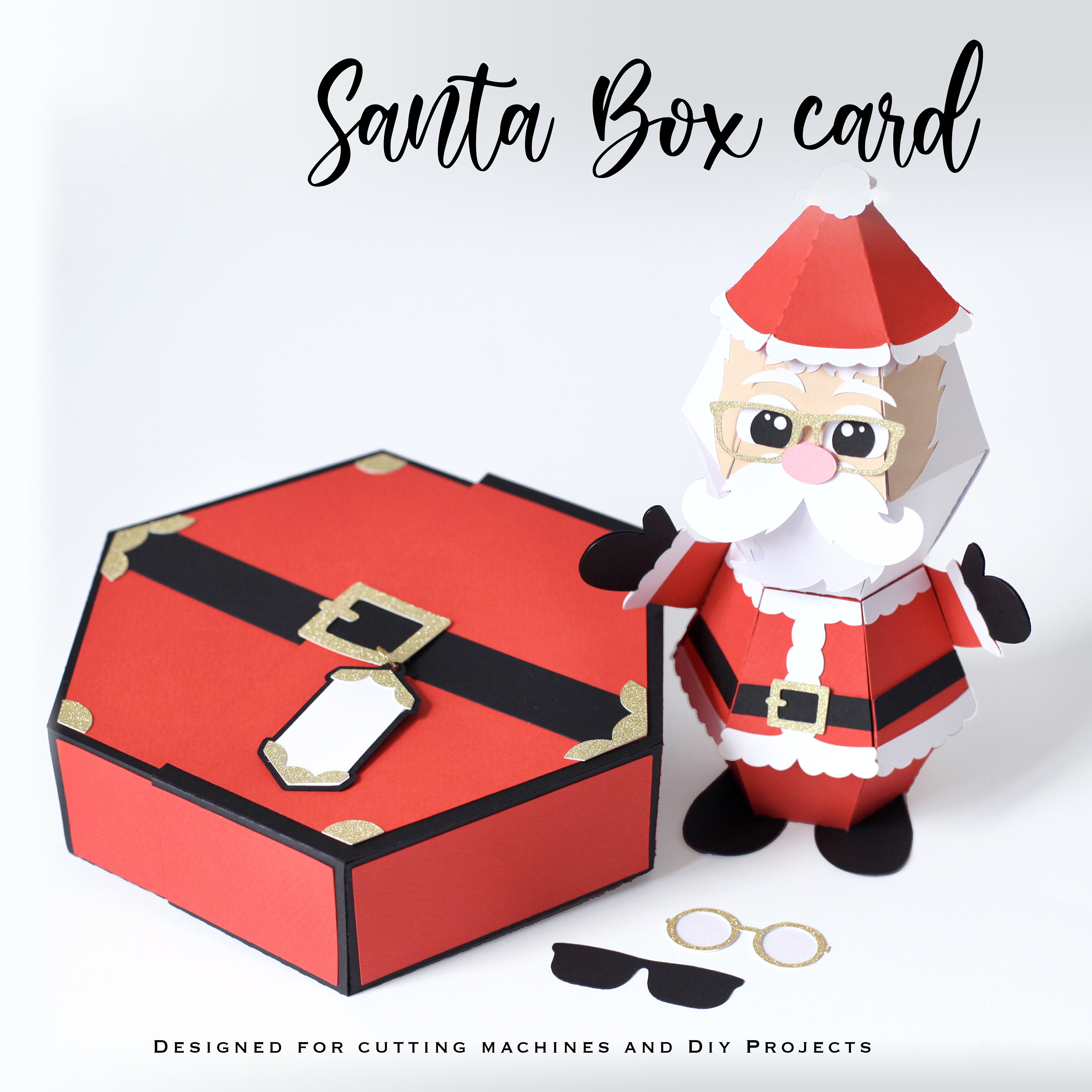 🎅3D Santa Claus Prank Pop-up Box card