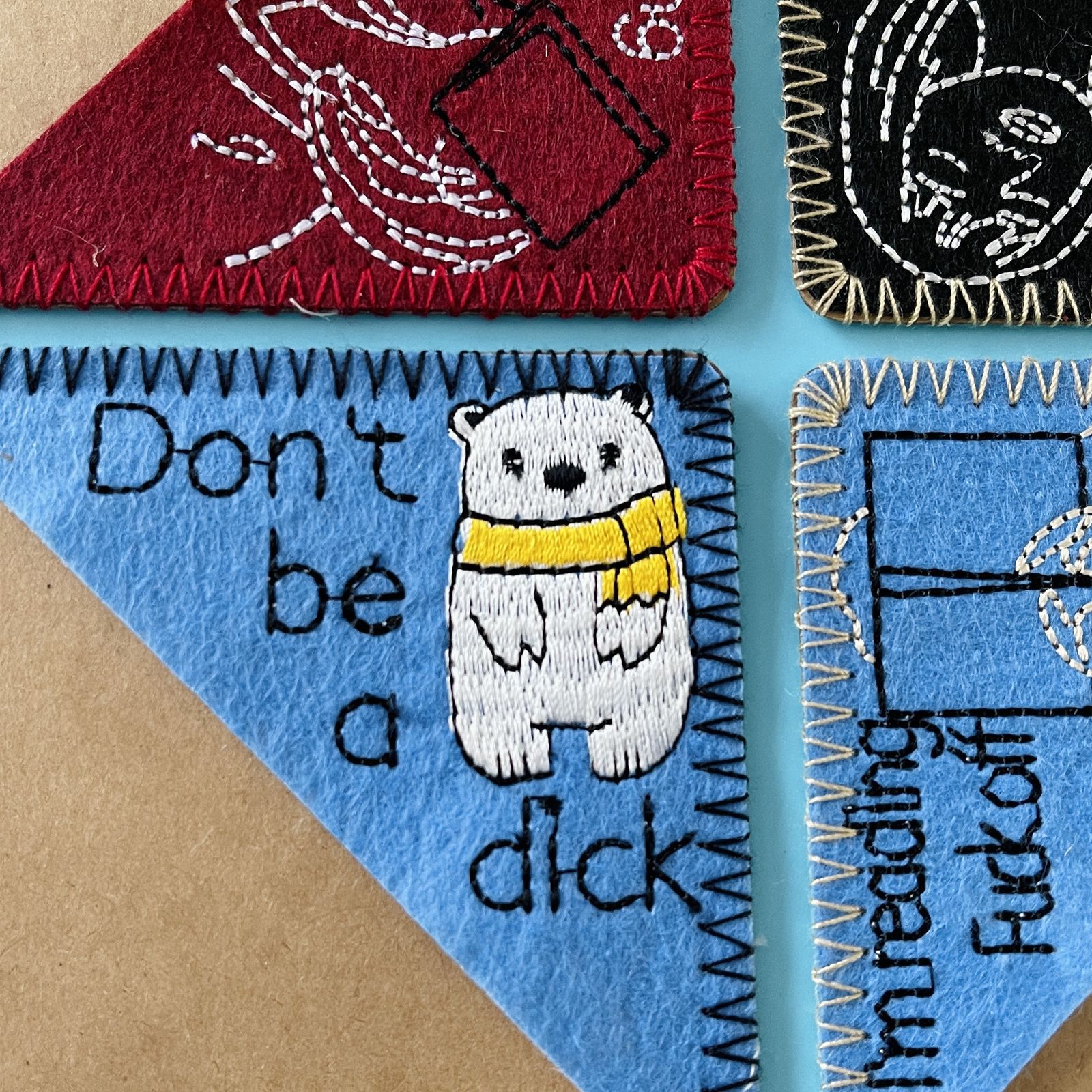 Beauty Embroidery Bookmark Corner