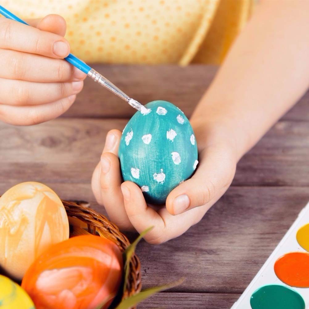 White Wooden Easter Egg -DIY Game for Kids