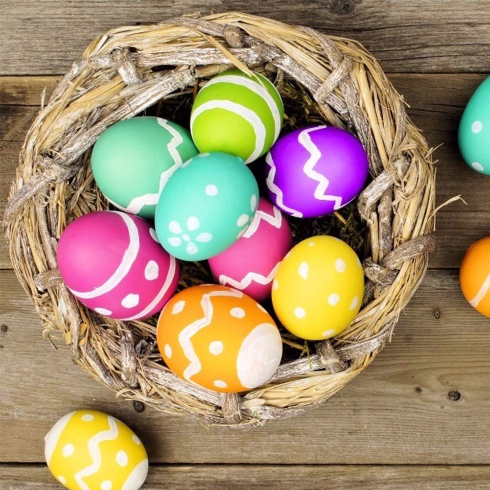 White Wooden Easter Egg -DIY Game for Kids