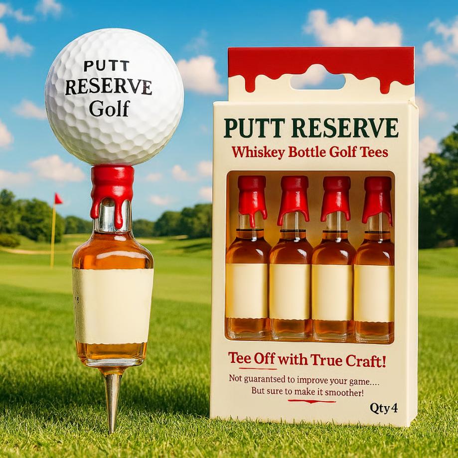 Whiskey Bottle Golf Tee
