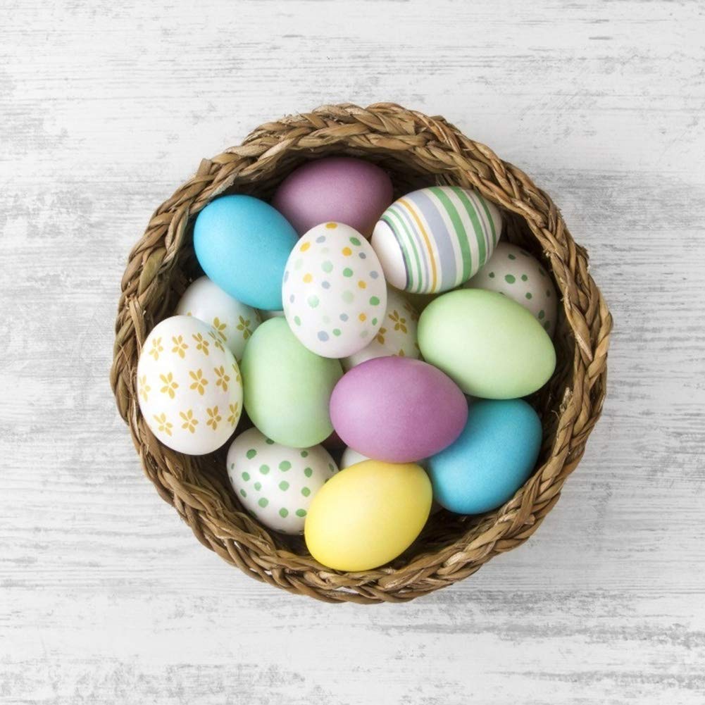 White Wooden Easter Egg -DIY Game for Kids