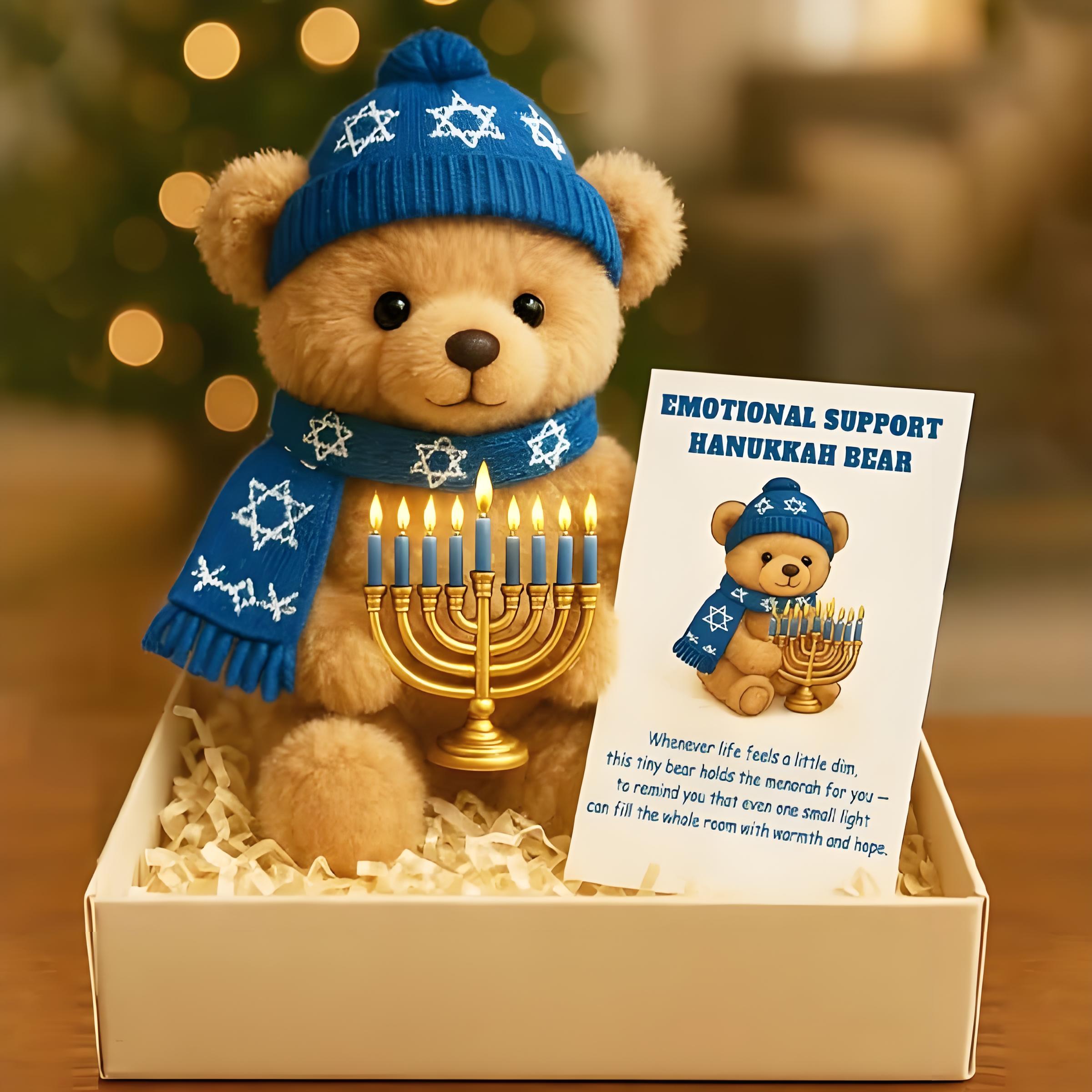  Emotional Support Hanukkah Bear