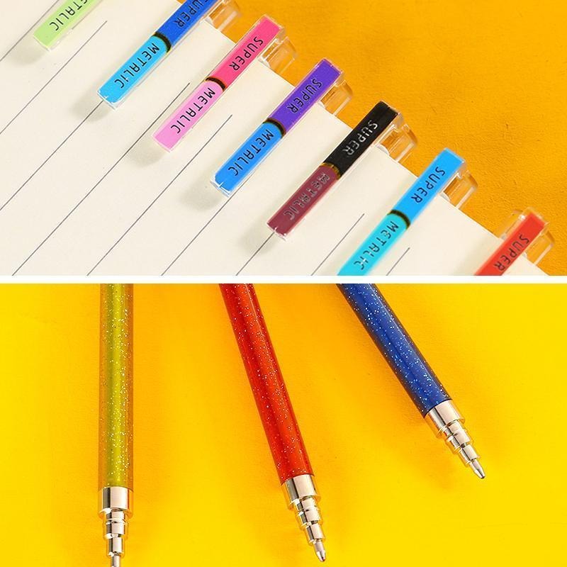 Juice Color Gelly Roll Gel Pens- Blingbling Sparkle（Set of 8）