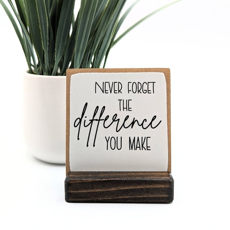 Thank you gift desk decor