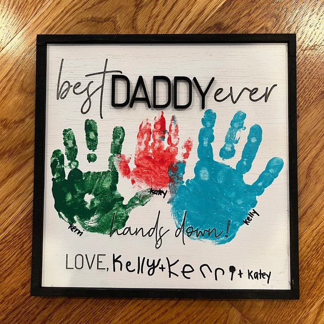 DIY Handsprint Father's Day Gifts