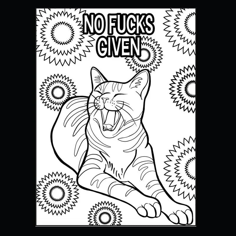 🐱Funny Kitty Memes Coloring Book For Adult Relaxation