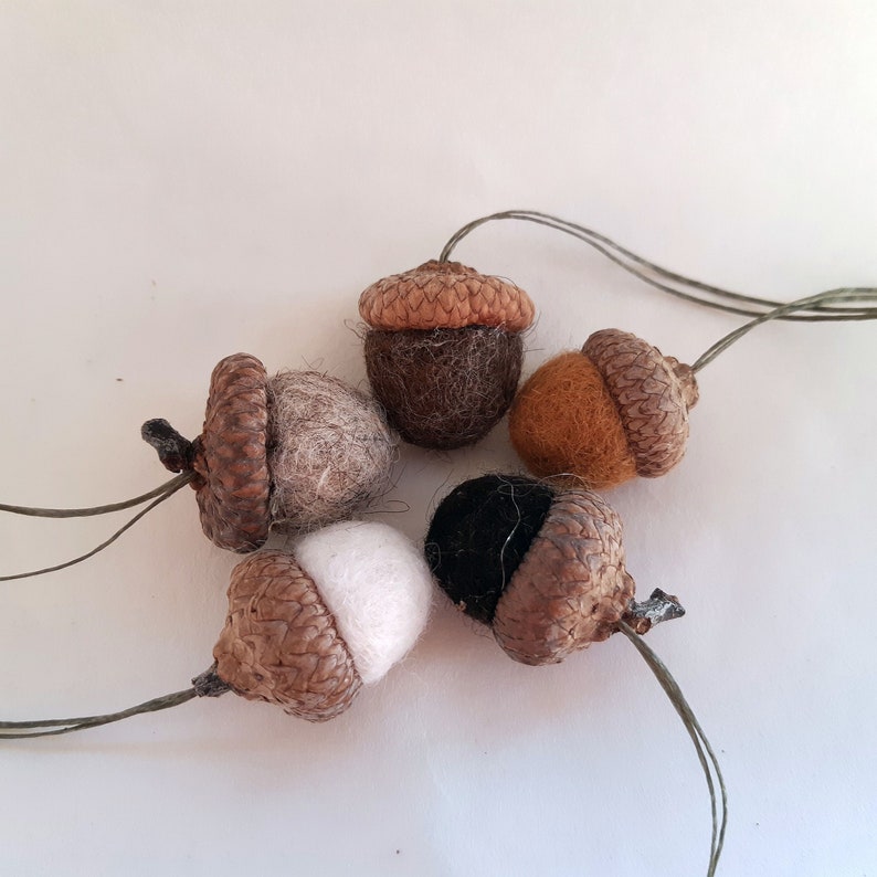 Handmade Wool Felt Acorn Ornaments🌰