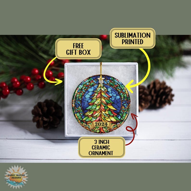 ✨Christmas Tree Ceramic Ornament